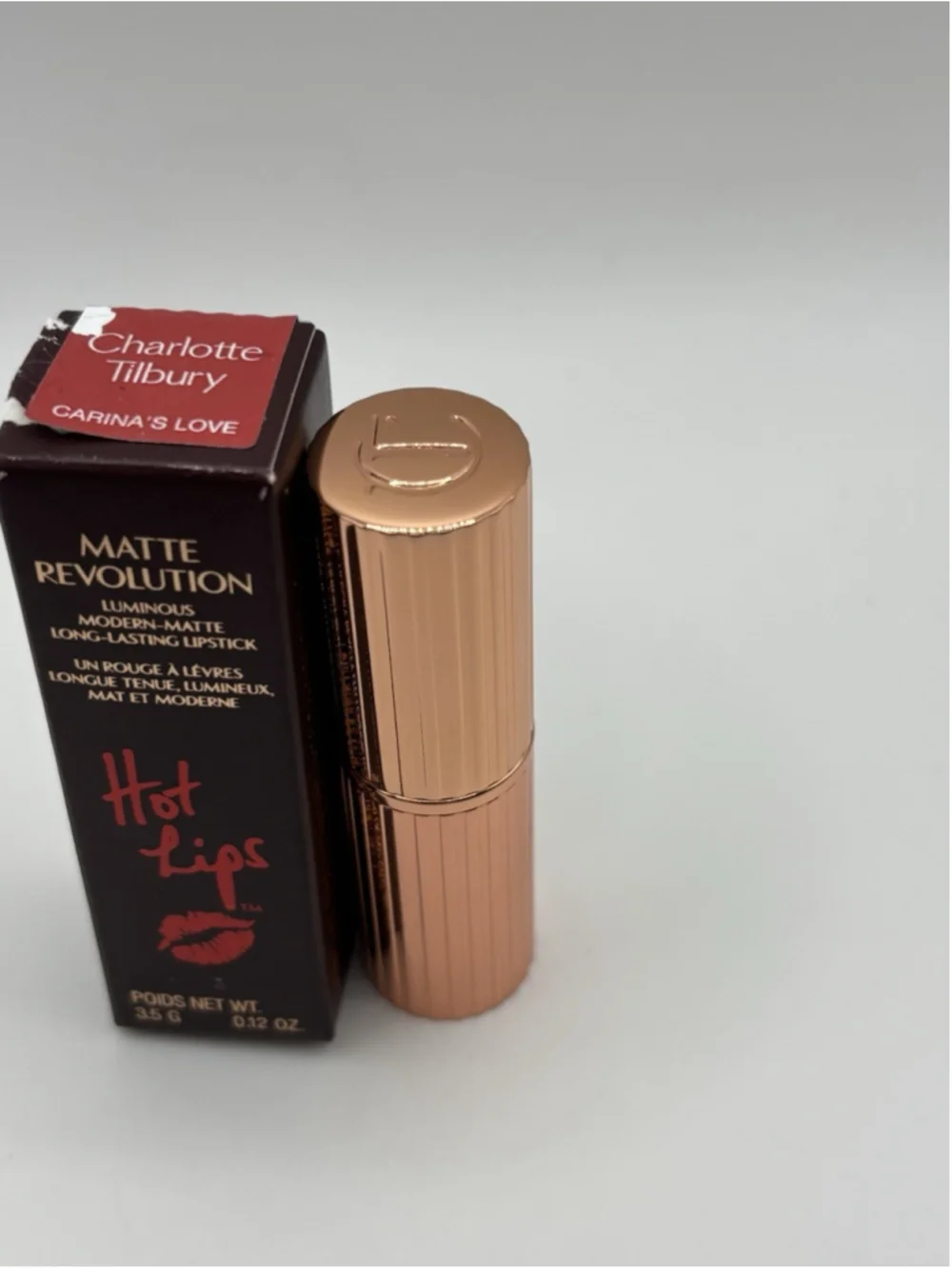 Charlotte Tilbury Matte Revolution Carina’s Love Lipstick Full Size NIB 0.12 oz